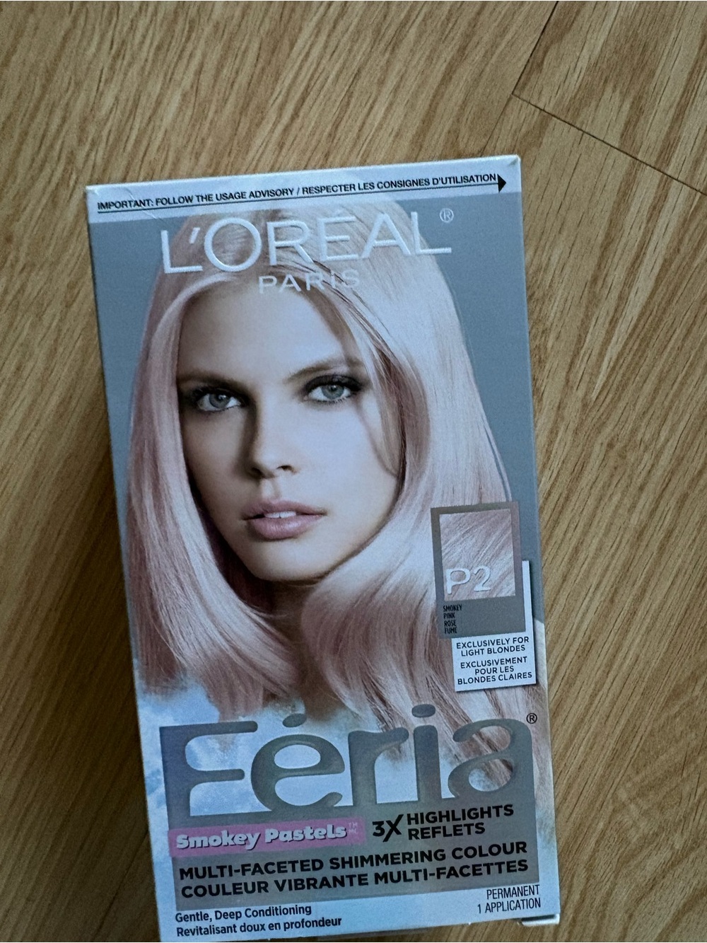 L'Oréal Féria Smokey Pastels Hair Colour - Pink (P2)